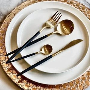 Ensemble de couverts en or de qualité supérieure du Royaume-Uni, vente en gros, banquet, hôtel, restaurant, vaisselle de table, directement de l'usine - Product Image 2