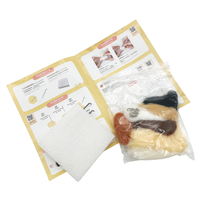 Premium Pudding Corgi Beginner <b>Needle</b> Felting Kit Orange Cat Wool DIY Felt Set with <b>Bead</b> Chain Make 2 Pieces - Product Image 5