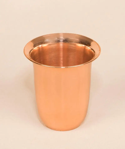 Tasse à eau vintage en cuivre, gobelet imprimé fait main, écologique, pour boissons ayurvédiques, vaisselle de cuisine, cadeau de fête - Product Image 6