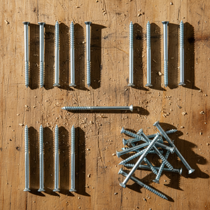 Tornillo para Madera de Acero al Carbono Marca PDC, Rosca Gruesa Parcial, Punta Afilada, Óxido Negro, Métrico/Pulgada, Buen Precio - Product Image 1