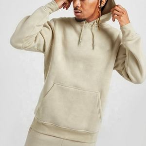 Survêtement de sport pour hommes de qualité supérieure 100% coton col à capuche d'hiver tricoté dernier tissu polaire imperméable à la mode solide haut - Product Image 5