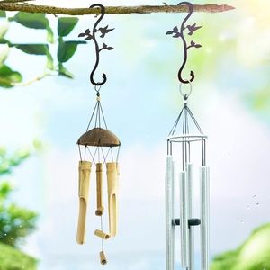 Metal Hummingbird Garden <b>Hook</b> Handmade Wall <b>Hanging</b> Decor Green Animal Design Outdoor Art Thick Solid Steel Metal Garden <b>Hooks</b> - Product Image 6