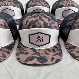 Best Custom Tiger <b>Camo</b> Trucker Hat Mesh Breathable Waterproof Patch <b>Cap</b> Full Color Print Outdoor Fashion Hip Hop Bulk Ready Ship - Product Image 4