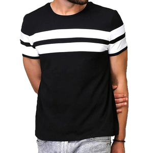 T-shirt pour homme en coton 100% pour l'été, couleur unie, col rond, décontracté, séchage rapide, respirant, anti-boulochage, personnalisable, MADE BY BS - Product Image 1
