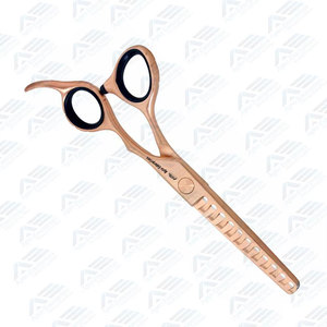 Tijeras de Entresacar Profesionales con Acabado Oro Rosa, Instrumento de Belleza, Tijeras de Entresacar con Agarre Cómodo, 11 Dientes Afilados, para Salón - Product Image 6