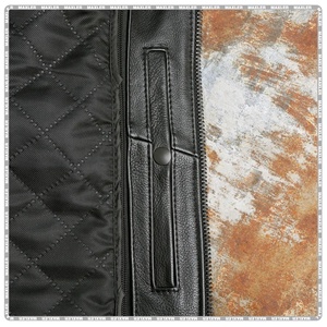 Chaqueta de moto de cuero para todas las estaciones aprobada por CE para hombre chaqueta de motorista a prueba de viento de verano/invierno de alta calidad con tela duradera - Product Image 4