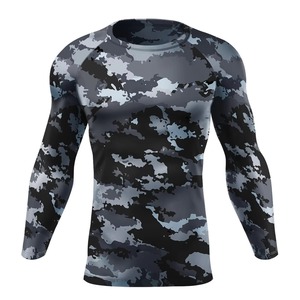Camiseta de Manga Larga para Hombre, Protección UV, Ligera, Ecológica, de Poliéster/Nailon, Secado Rápido, Transpirable, para Entrenamiento de MMA, OEM - Product Image 6