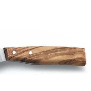 Cuchillos de Caza de Hoja Fija con Mango de Madera Marrón Natural y Hoja de Acero Plateado, Diseño Remachado con Agarre Suave para Campismo al Aire Libre - Product Image 4
