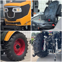 Tracteur agricole à roues 4x4 Tenacious 80HP avec cabine climatisée, moteur haute puissance, système hydraulique robuste et capacité de levage élevée