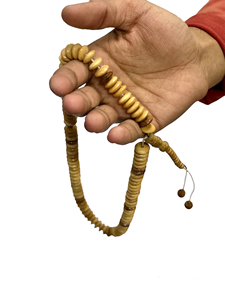 Tasbih de Madera con 100 Cuentas para Oración - Color Camel, 8mm, Cuentas Islámicas de Madera para Zikr, Dhikr y Meditación - Product Image 3