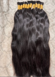 ผมแท้แบบอินเดีย Remy  แบบ Body Wave  ถักสองชั้น  ทอแบบดับเบิ้ลเวฟท์ สีดำธรรมชาติ  ขนาด 34 นิ้ว  สำหรับต่อผม - Product Image 3