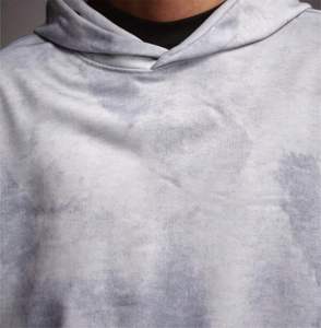 Sudadera con capucha informal de manga larga para hombre, estilo holgado, versátil para uso diario, con efecto lavado ácido, sudadera con capucha extragrande para hombre - Product Image 3