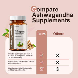 Cápsulas de Raíz de Ashwagandha, Extracto Herbal Nutracéutico, Certificado ISO GMP, Suministro a Granel - Product Image 2