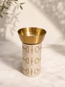 Brûleur d'encens en laiton fait main avec diffuseur aromatique en bois de santal, porte-bougie décoratif toutes saisons - Product Image 3