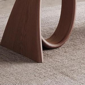 Mesa de comedor rectangular moderna, mesa escultórica de madera maciza, muebles de comedor personalizados hechos a mano de 160cm - Product Image 6