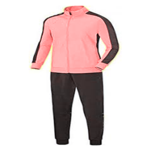 Ensemble de survêtement unisexe à manches longues pour homme, couleurs contrastées rose et noir, polyester et coton respirant, vêtements de sport toutes saisons, séchage rapide - Product Image 1