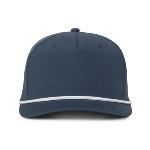 Casquette de baseball structurée classique de haute qualité à 5 panneaux, avec patch brodé et fermeture snapback en maille - Product Image 4