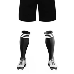 Conjunto de Camiseta de Fútbol para Hombre, Color Negro Degradado, Manga Corta, Cuello Redondo, Poliéster que Absorbe la Humedad, Ajuste Atlético, para Todas las Temporadas, Personalizable - Product Image 4