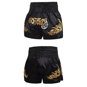 โรงงานผลิตกางเกงมวยไทยแบรนด์ส่วนตัว กางเกงมวยไทยผ้าซาติน เอวสูง ผลิตจำนวนมาก - Product Image 4