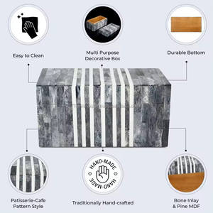 Boîte de rangement pour bijoux en os, design luxueux et écologique, boîte de rangement pour cadeaux en résine de qualité supérieure - Product Image 2