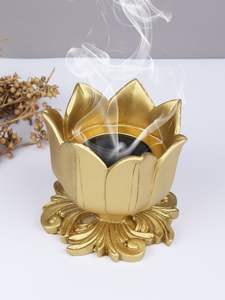 Quemador de incienso árabe de metal, soporte tradicional para fragancias del hogar, para chips de oud, resina de carbón, artículo de regalo decorativo elegante - Product Image 5