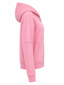 Women's 100% Cotton <b>Winter</b> <b>Hoodie</b> Regular Fit Breathable Waterproof Zip Up Casual Hooded Sweatshirt Custom Apparel - Product Image 4