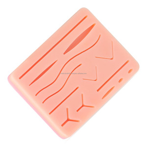 Fabricant de coussinets d'entraînement en silicone médical pour sutures, vente en gros, 14 plaies pré-découpées, modèle de pratique chirurgicale réutilisable, meilleur fournisseur - Product Image 2