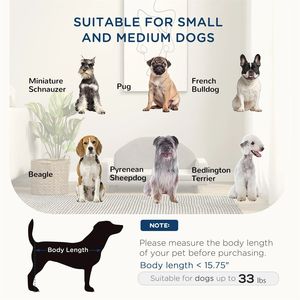 Sofá para Mascotas de 31 Pulgadas XL con Rayas Grises, Cama para Perros con Cojín Resistente y Lavable para Uso en Interiores y Exteriores - Product Image 6