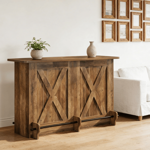 Tavolo Alto Pieghevole per Bar, Arredamento per Interni ed Esterni, Casa, Hotel, Seminterrato, Giardino, Feste, Base Robusta - Product Image 3