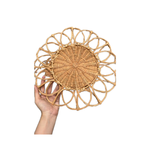 Set de table en rotin naturel du Vietnam, tissé pour la décoration de table, la décoration murale, la salle à manger, les cafés, les hôtels et les événements - Product Image 1