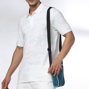 เสื้อโปโลผู้ชายสีพื้น สไตล์ลำลองสำหรับใส่กลางแจ้ง แขนสั้น เหมาะสำหรับฤดูร้อน เสื้อโปโลผู้ชายที่ดีที่สุด - Product Image 1