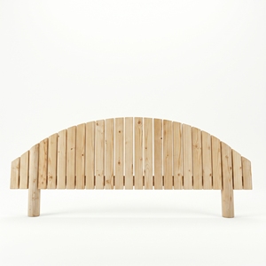 Tête de lit décorative en bois de teck, panneau de lit arqué, plateau mural en branche naturelle, artisanat balinais haut de gamme pour la maison - Product Image 1
