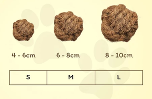 Pelota masticable ecológica para perros, juguete duradero para mascotas con masticación agresiva, proveedor de Vietnam, juguete para perros de fibra de coco - Product Image 2