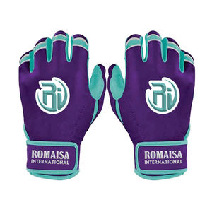Custom Logos <b>Baseball</b> Batting <b>Gloves</b> Unisex Adult Size Lightweight Hook And Loop Closure Leather Guantes Bateo De Beisbol - Product Image 2