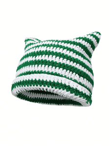 Fabricant de bonnets, bonnets personnalisés, logo personnalisé, bonnets doublés de satin, bonnets en laine tricotée, broderie jacquard, bonnet de haute qualité - Product Image 4