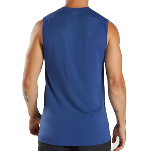 Camiseta sin mangas para hombre, transpirable, diseño y talla personalizados, para fitness, en oferta, la más vendida en línea a precio económico. - Product Image 3
