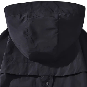 Winter Custom Two Piece Hooded Windbreaker Short Jacket <b>Set</b> Mens Plus Size Solid Tracksuit Short <b>Set</b> - Product Image 6