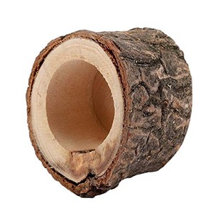 Portavelas Antiviento Aqdus Saleem AC-SPIRAL9 |   Diseño Cuadrado Hecho a Mano en Madera de Acacia |   Corteza Natural |   Moradabad, India | - Product Image 3