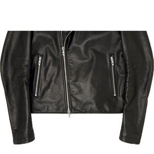 Veste décontractée pour homme en cuir véritable de qualité supérieure, doublée de laine, avec fermeture éclair et logo frontal, imperméable et coupe-vent, idéale pour l'hiver – OEM - Product Image 3