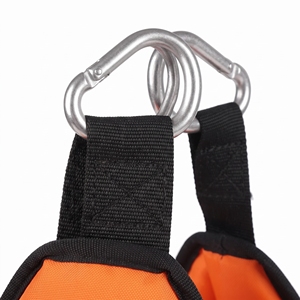 Sangle abdominale suspendue pour barre de traction, pour entraînement de force intensif, avec double anneau de fermeture, support antidérapant pour abdominaux - Product Image 3
