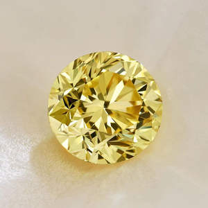 Diamante de laboratorio de color elegante, 1CT 2CT 3CT VVS VS, corte redondo, diamante suelto cultivado en laboratorio, diamante amarillo, diamantes de color auténticos de laboratorio - Product Image 4