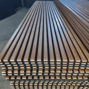 Panneau acoustique en bois massif 3D en MDF et feutre polyester de forme spéciale pour la décoration intérieure des hôtels - Product Image 2