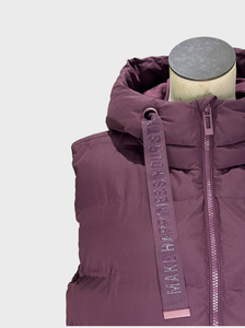 Colección GRACE: Chaleco Acolchado para Mujer, Chaqueta de Mezclilla con Capucha, Cierre de Cremallera, Manga Larga, Color Sólido - Product Image 6