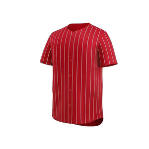 Maillots de baseball sur mesure de qualité supérieure pour adultes, dernier design respirant à manches courtes, 100% polyester - Product Image 3