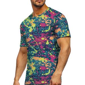 Camisetas de Algodón 100% Ecológicas con Estampado por Sublimación al por Mayor 2022, Tallas Grandes, Diseño en Blanco, Servicio OEM, Color Personalizado, las Mejores - Product Image 4