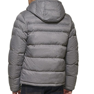 FINER THREADS Men's Winter <b>Slim</b> <b>Fit</b> Full-Zip Puffer <b>Jacket</b> Quick Dry & Breathable Canvas Shell OEM Customizable Design - Product Image 2