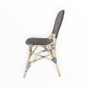 เก้าอี้บิสโทรยอดนิยมสำหรับร้านกาแฟ ร้านอาหาร พื้นที่สาธารณะในที่พักอาศัย - หวายสังเคราะห์ถักทออย่างดี รับประกันการถักทอ 3 ปี - Product Image 3