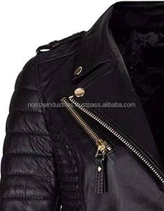 แจ็คเก็ตหนังแฟชั่นใหม่สำหรับผู้หญิง ขายดี กันลม ระบายอากาศได้ดี ผ้าแคนวาส สำหรับฤดูหนาว  แบบซิป  ขายส่ง - Product Image 6