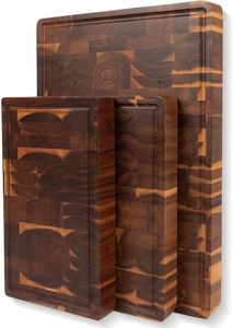 Tablas de Cortar de Madera Natural, Forma Rectangular, 1.5 cm de Grosor, Aptas para Lavavajillas, Antiolor, Antibacterianas, No Tóxicas, Fáciles de Limpiar - Product Image 1