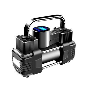 เครื่องอัดอากาศรถยนต์แบบพกพา-150 PSI เครื่องวัดความดันแบบดิจิตอลที่สูบลมยางไฟ LED สำหรับรถยนต์รถจักรยานไฮบริดไฟฟ้า - Product Image 1